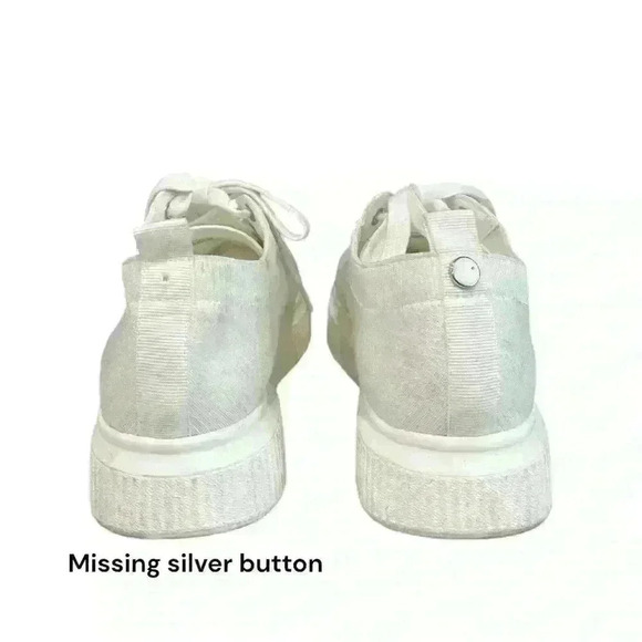 BP White Sonny Platform Sneaker Womens Size 9.5 - Picture 4 of 7